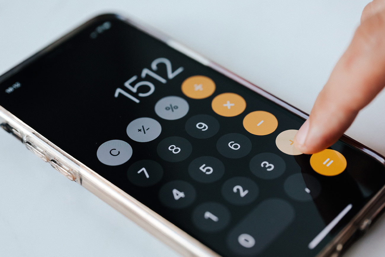 A Cell Phone's Calculator App